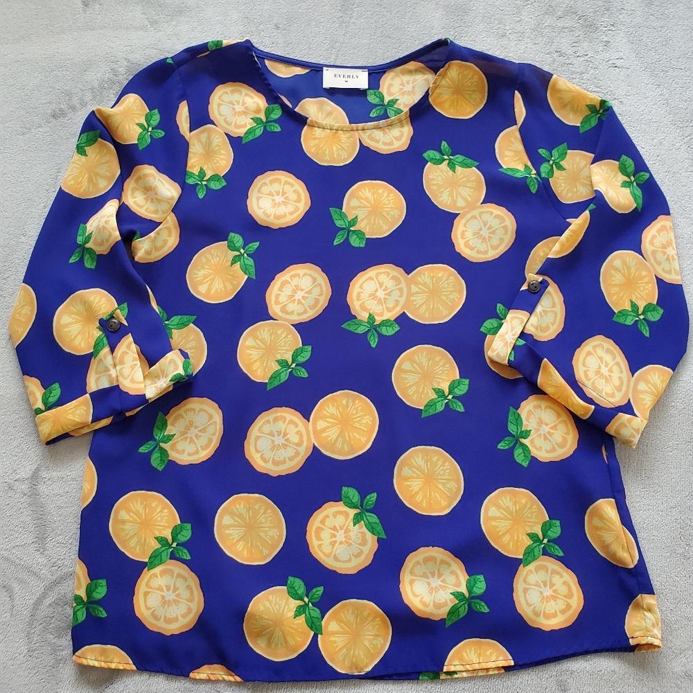 Modcloth Everly 3/4 sleeve top